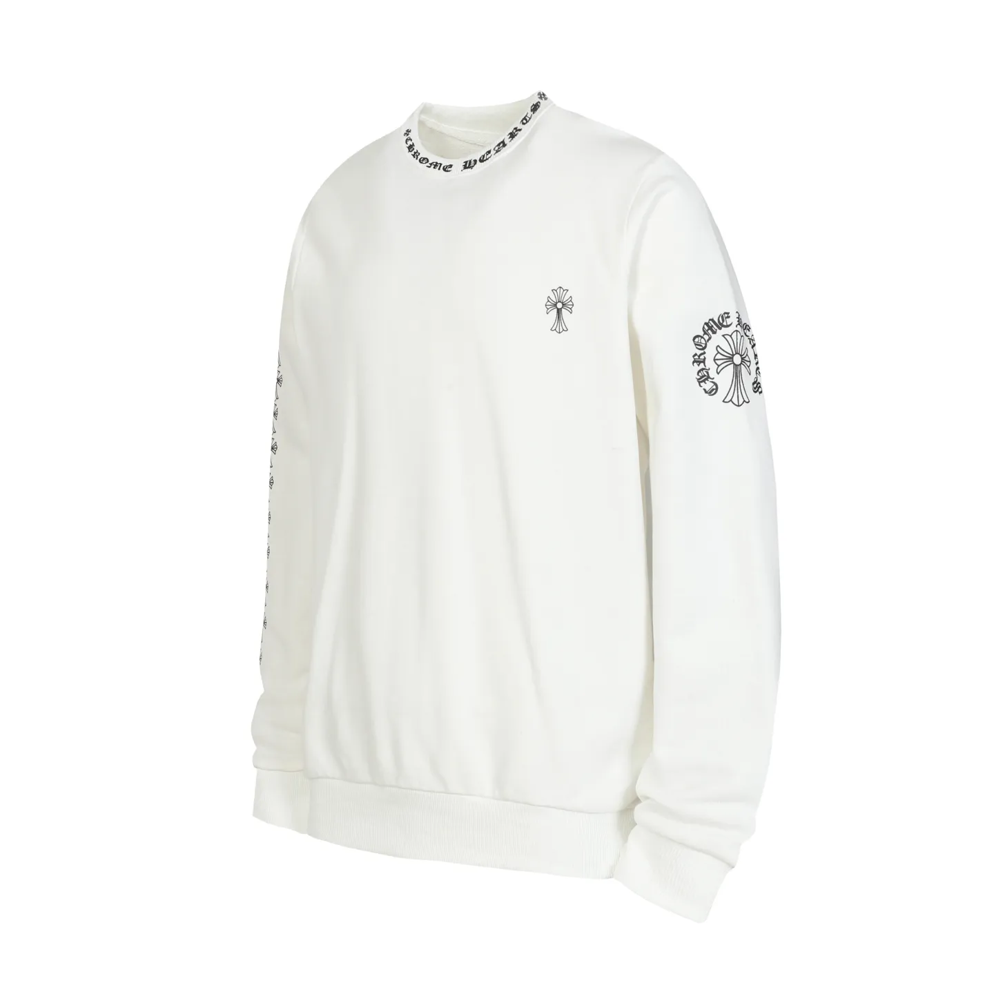 P210 Round neck sweatshirt. Remember to note sweatshirt when ordering #Y2902 Cross-border running quantity model. Please do not place an order if you pursue perfection. -Chrome Hearts/Chrome Hearts 23ss Sanskrit printed popular round neck sweatshirt -High weight, high density and high quality. The wool is soft, delicate and skin-friendly. Soft and silky to the touch. Excellent warmth and skin-friendliness. -Colour: black white -Size: S M L XL